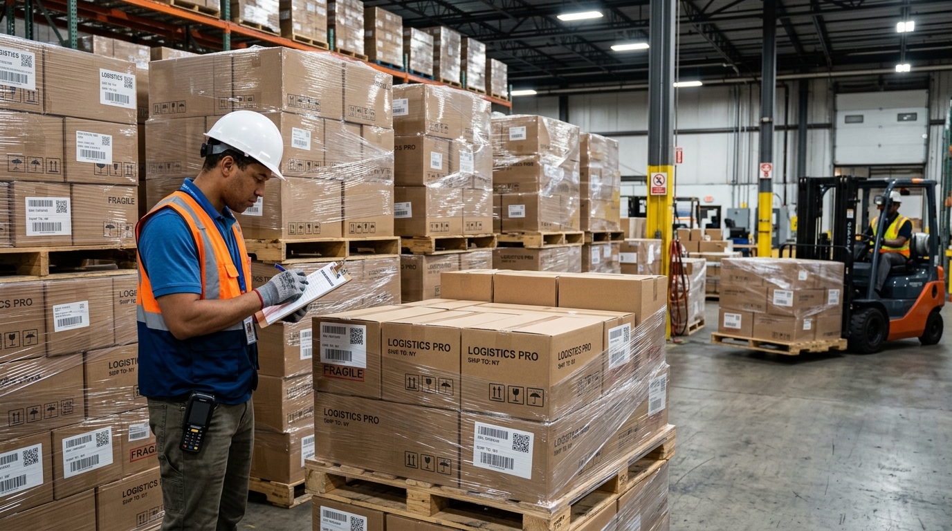 Pallet delivery service with Luton van